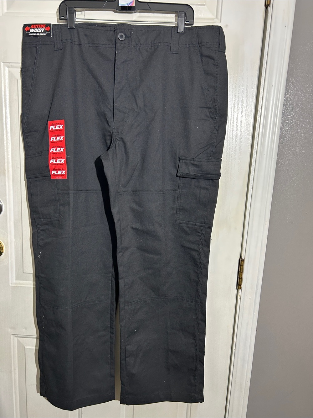 Dickies Black Flex Cargo Work Trousers